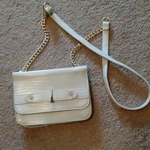 Rampage Beige Faux Print Purse